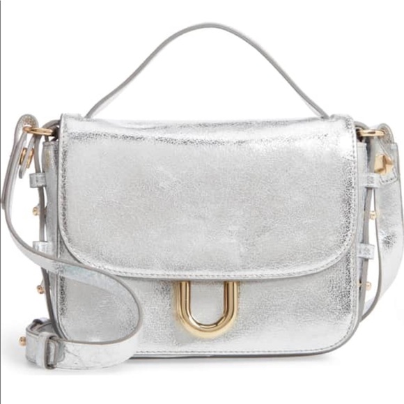 J. Crew Handbags - J. Crew Harper Metallic Leather Crossbody Bag